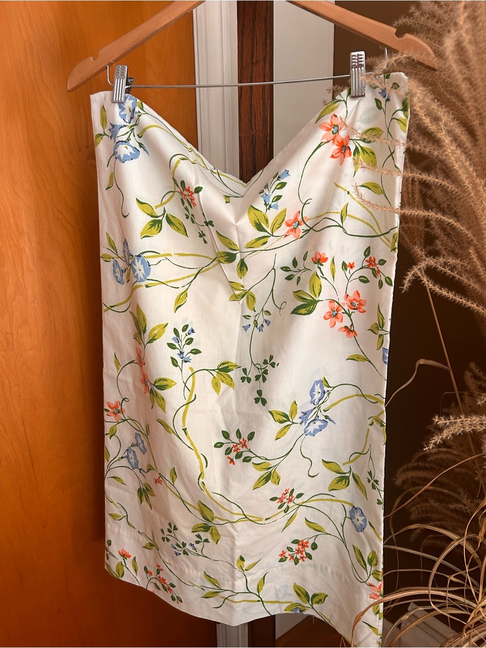Vintage Floral Pillowcase